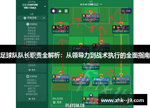 足球队队长职责全解析：从领导力到战术执行的全面指南